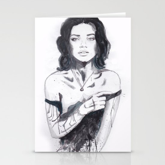 Woman Stationery Cards
