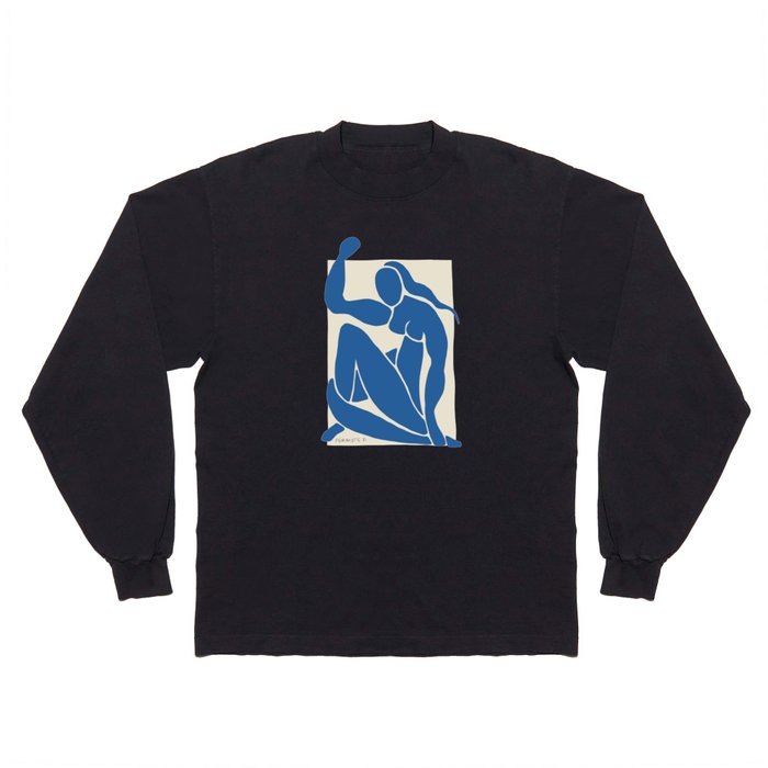 NUDE FÉMINISTE — Feminist Art — Matisse Nude Blue Long Sleeve T Shirt