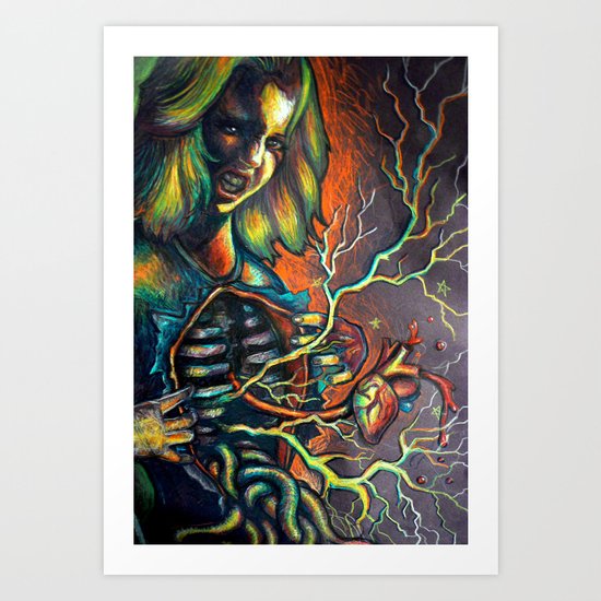 Inner and outer portrait Art Print
