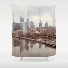 Philadelphia Skyline Shower Curtain