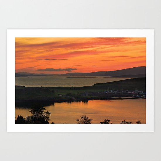 Sunset Over Kerrera Isle Art Print