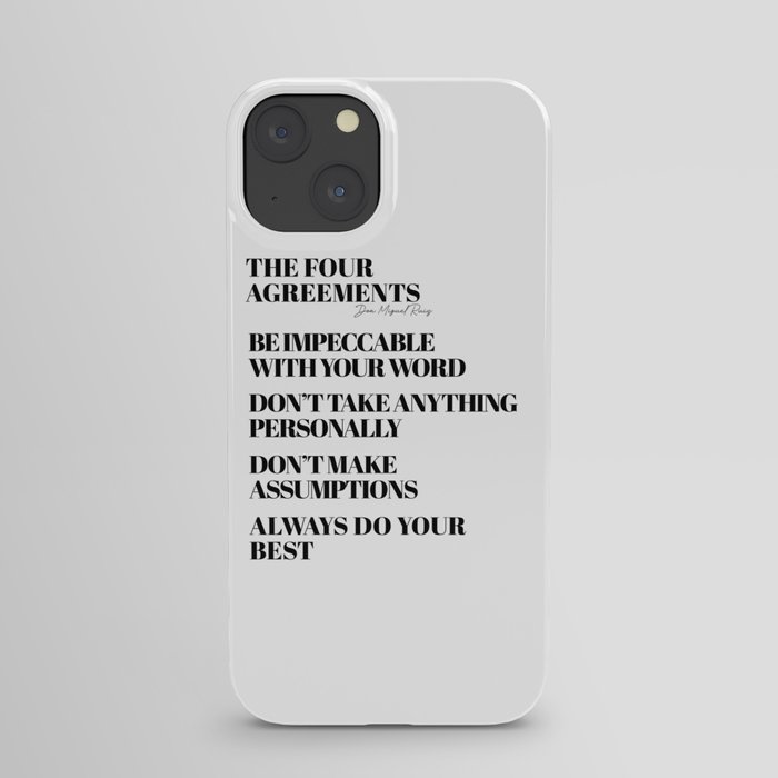the four agreements iPhone Case