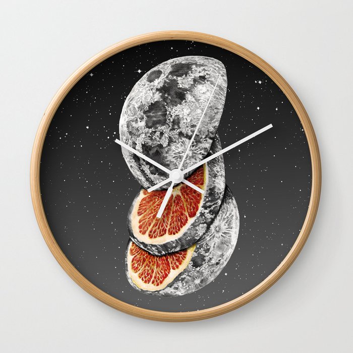 Lunar Fruit Wall Clock
