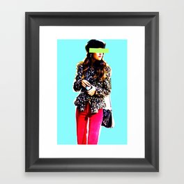 Neon Fashion Week Framed Art Print