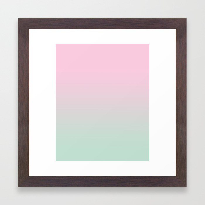 Keelee Ombre Pastels Minimal Canvas Art Painting Sunset Nursery Baby Room Art Framed Art Print By Charlottewinter Society6