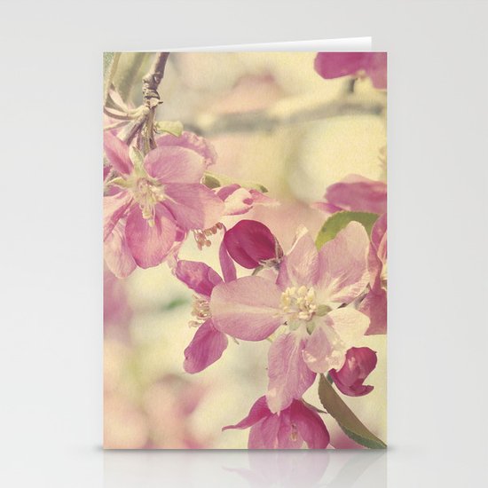 Pink Crabapple Blossom Stationery Cards