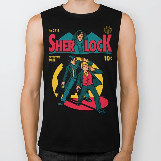 Sherlock Comic Biker Tank