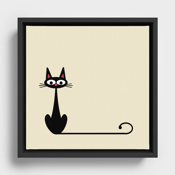 the long tail Framed Canvas