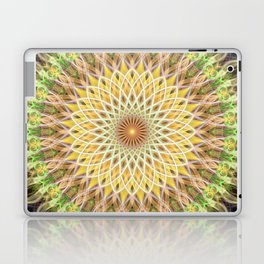 Lime and lemon mandala Laptop Skin