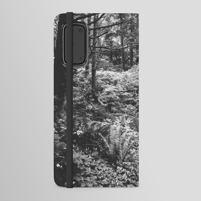 PNW Forest | Black and White Photography | Oregon Nature Android Wallet Case
