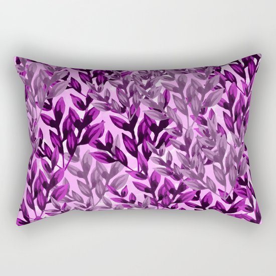 Leaf pattern III Rectangular Pillow