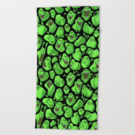 Fifty shades of slime. Beach Towel