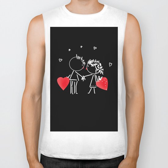 Love Valentine's Day. Wedding. Biker Tank