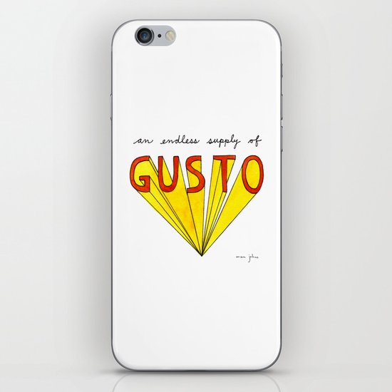 an endless supply of gusto iPhone & iPod Skin