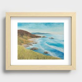 Oregon Coastline Recessed Framed Print