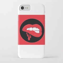Red Lip Drip iPhone Case