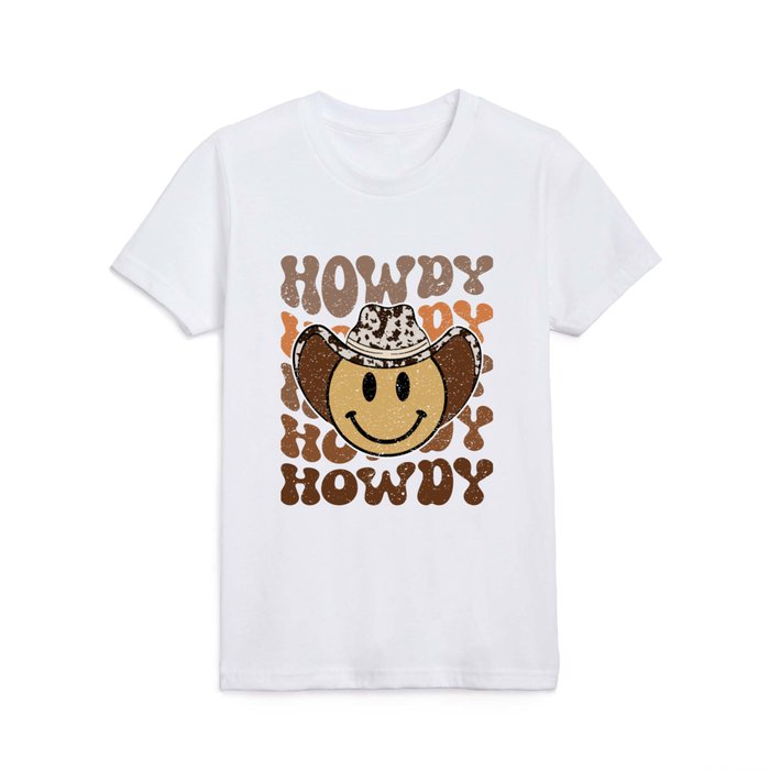 Howdy Smiley Cowboy Kids T Shirt