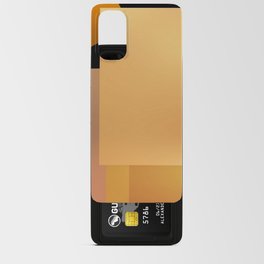 Bold Lit Color Blocks Sun Yellow Orange Black Android Card Case