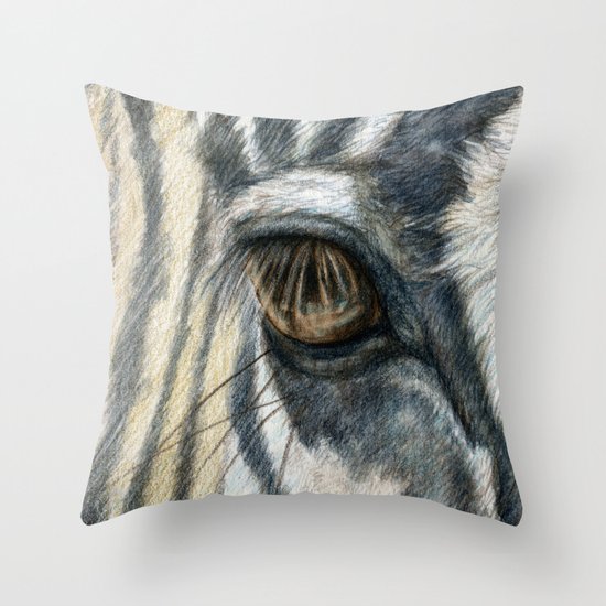 Zebra 808 Throw Pillow