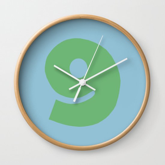Number 9 Wall Clock