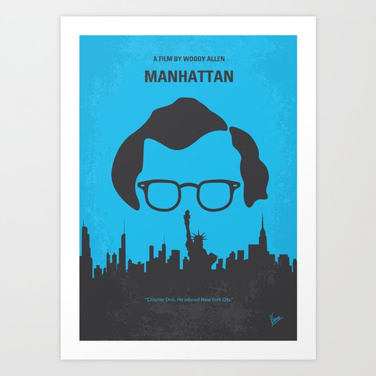 No146 My Manhattan minimal movie poster Art Print