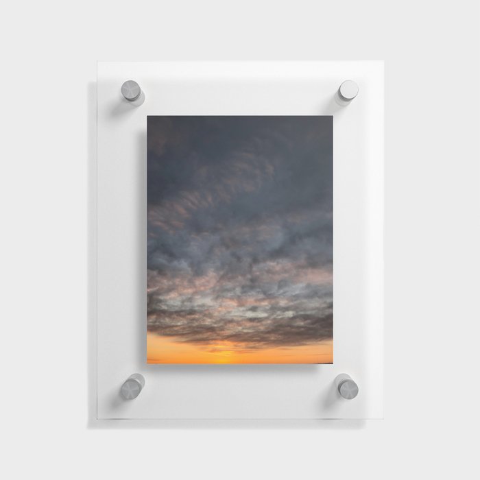 Dark Sunrise Sky Floating Acrylic Print