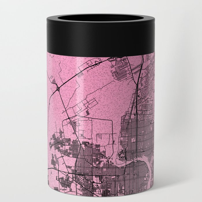 Laredo, USA - Aesthetic City Map Can Cooler