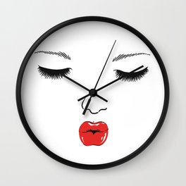 Apple Kiss Wall Clock