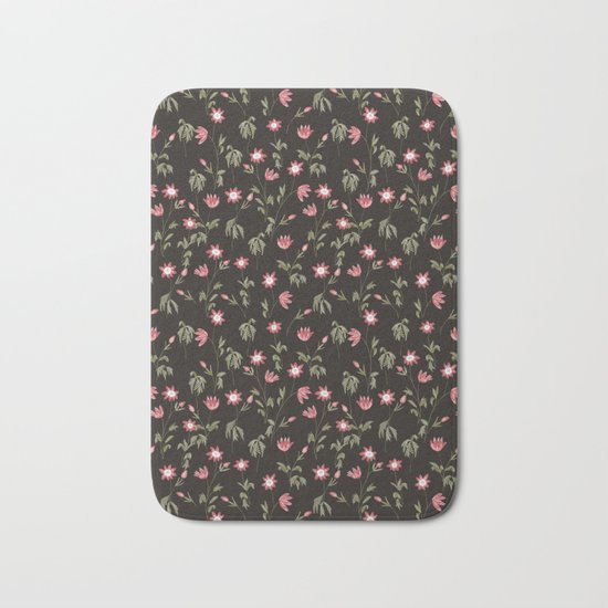 Dark Botanical Garden Bath Mat