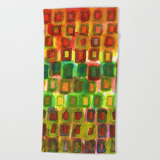 Frames under Color Beach Towel