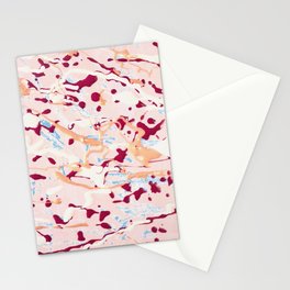Elements Red Abstract Stationery Cards