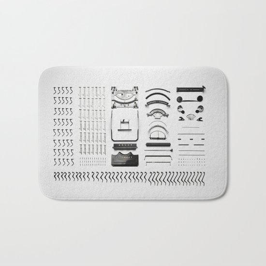 Typewriter 5 Bath Mat