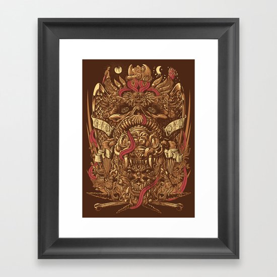 Sed de Sangre Framed Art Print