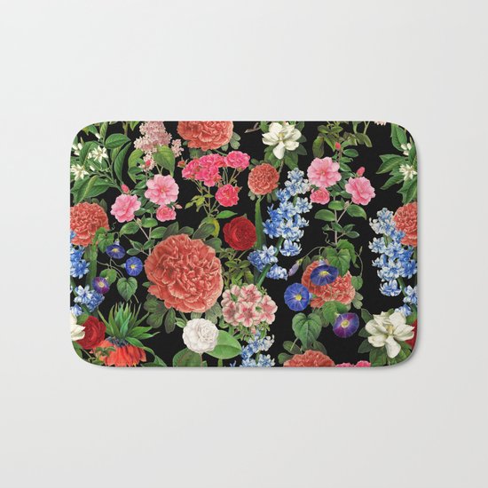 Botanical Pattern Bath Mat