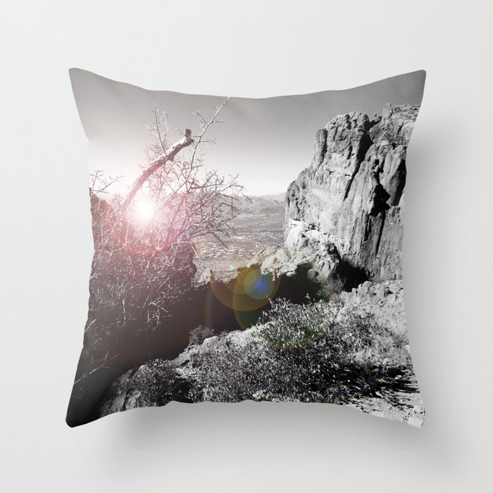 Superstition Mountains Throw Pillow