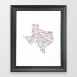 Where Y'all From? Framed Art Print