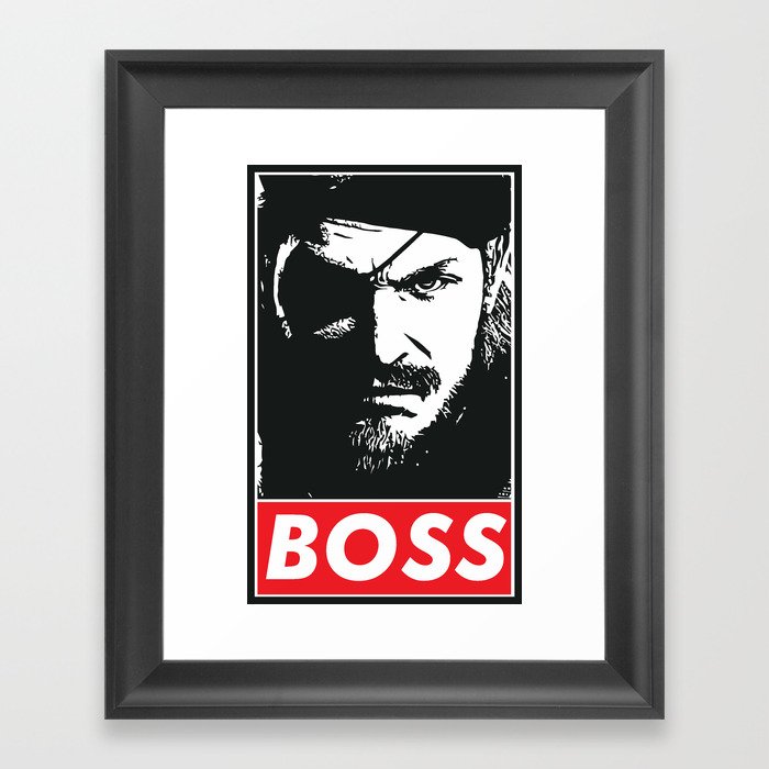Big Boss - Metal Gear Solid Framed Art Print