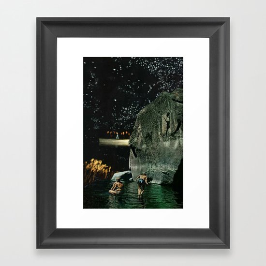 Moon Lagoon Framed Art Print