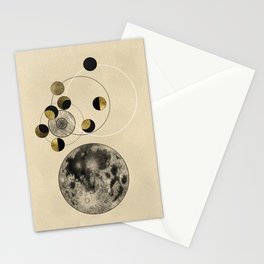Phases of the Moon Stationery Card