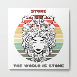 Sunset Gorgon / Stone, The World Is Stone Metal Print