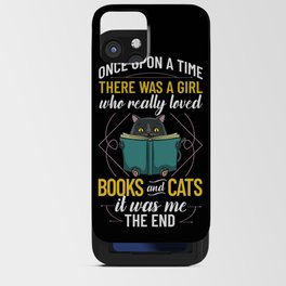 Cat Read Book Reader Reading Librarian iPhone Card Case