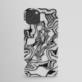 Macro Nature Photography B/W Cabbage iPhone Case