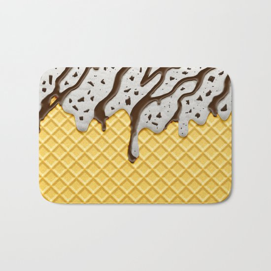 Cookie Ice Cream Bath Mat