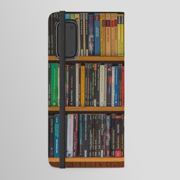 Bookshelf Books Library Bookworm Reading Pattern Android Wallet Case