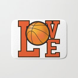Basketball Lovers Bath Mat | Basketball, Play, Graphicdesign, Love, Sport, Team 