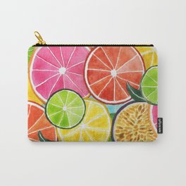 Bright Citrus Fruit Slices Carry-All Pouch