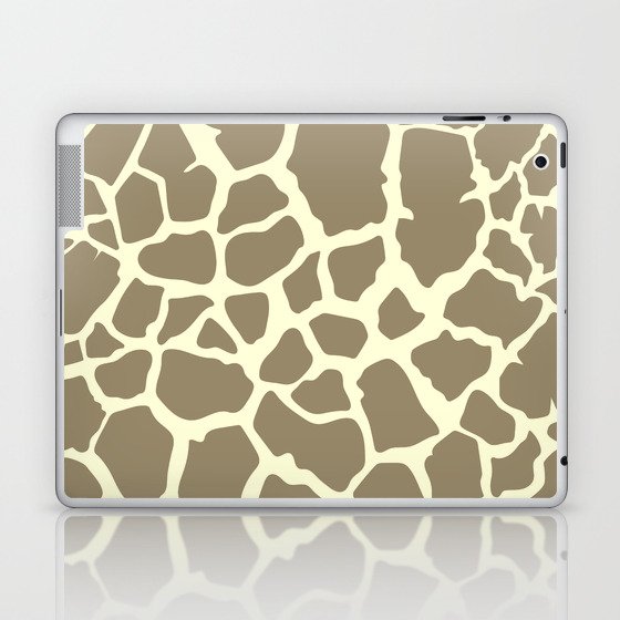 Brown Giraffe Print Laptop & iPad Skin