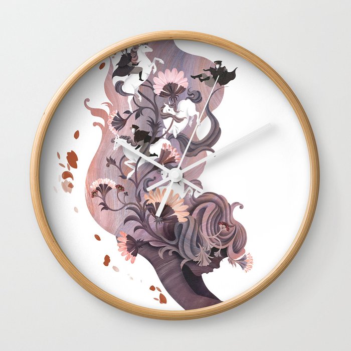 Luckless (Lavender) Wall Clock