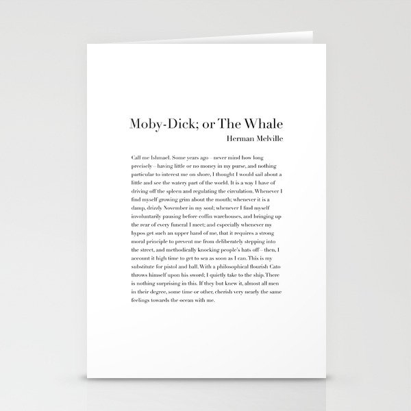 Moby Dick by Herman Melville Stationery Cards
