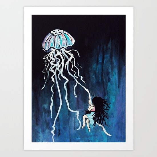 fall down, never get back up again Art Print